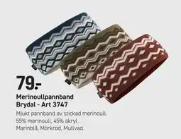 Engelsons Brydal merinoullpannband erbjuda