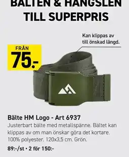 Engelsons Bälte HM Logo erbjuda