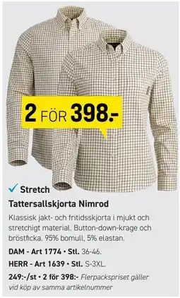 Engelsons Tattersallskjorta Nimrod erbjuda