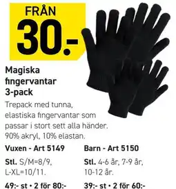 Engelsons Magiska fingervantar erbjuda