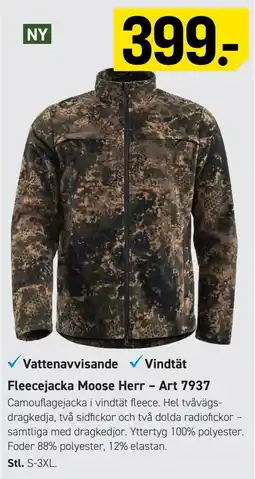 Engelsons Moose Fleecejacka Herr erbjuda