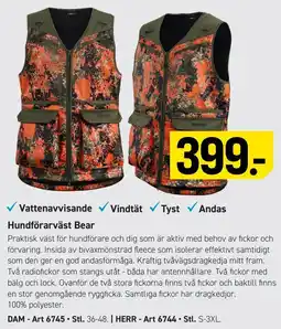 Engelsons Brokared hundförarväst bear erbjuda