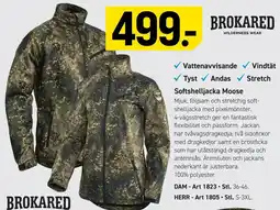Engelsons Brokared softshelljacka moose erbjuda