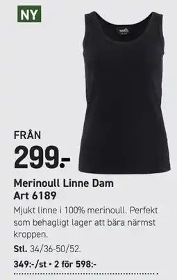 Engelsons Merinoull Linne Dam erbjuda