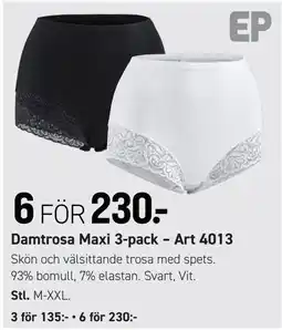 Engelsons Ep Damtrosa Maxi 3-pack erbjuda