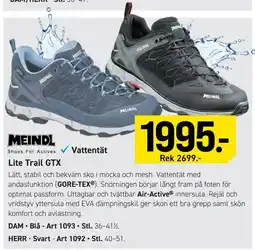 Engelsons Meindl lite trail gtx erbjuda
