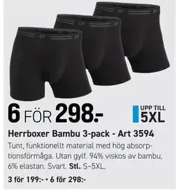 Engelsons Herrboxer Bambu 3-pack erbjuda