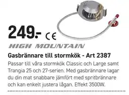 Engelsons High mountain gasbrännare till stormkök erbjuda