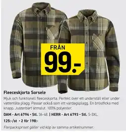 Engelsons Fleeceskjorta Sorsele erbjuda
