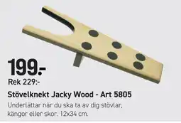 Engelsons Stövelknekt Jacky Wood erbjuda