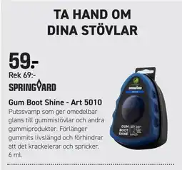 Engelsons Springyard gum boot shine erbjuda