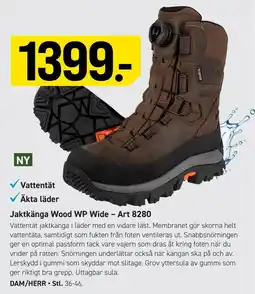 Engelsons Jaktkänga Wood WP Wide erbjuda
