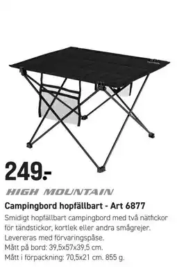 Engelsons High mountain campingbord hopfällbart - Art 6877 erbjuda