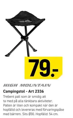 Engelsons High mountain campingstol erbjuda