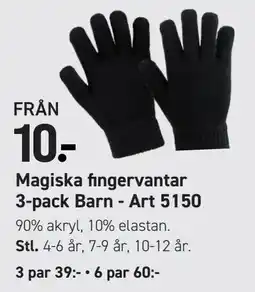 Engelsons Magiska fingervantar erbjuda