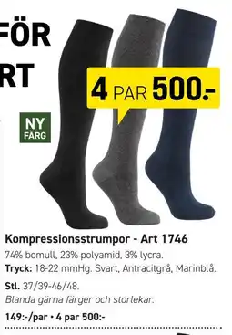 Engelsons Kompressionsstrumpor erbjuda