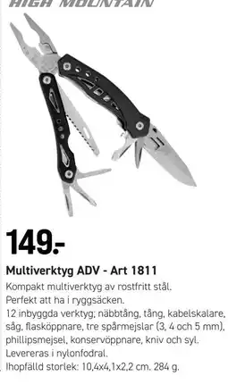 Engelsons High Mountain Multiverktyg ADV erbjuda