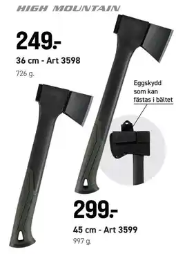 Engelsons High mountain ax 36 cm erbjuda