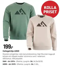 Engelsons High Mountain collegetröja LOGO erbjuda