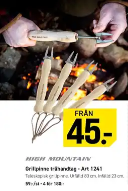 Engelsons High Mountain grillpinne trähandtag erbjuda