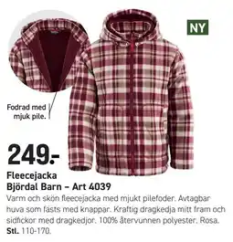 Engelsons Björdal Barn Fleecejacka erbjuda