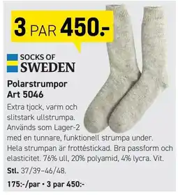 Engelsons Socks of Sweden Polarstrumpor erbjuda