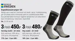 Engelsons Socks of Sweden Expeditionsstrumpor Ull erbjuda