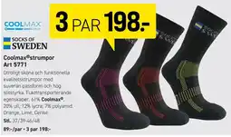 Engelsons Coolmax strumpor erbjuda