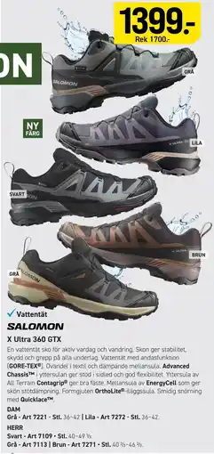 Engelsons Salomon x ultra 360 gtx erbjuda