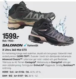 Engelsons Salomon X Ultra 360 Mid GTX erbjuda