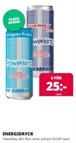 Tempo Powerking energidryck erbjuda