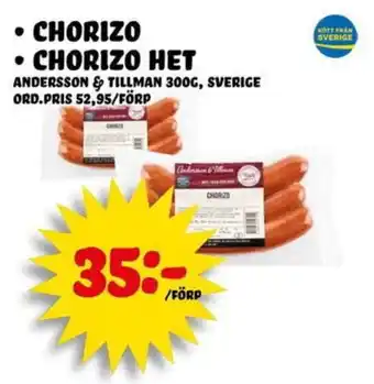 Andersson & Tillman Chorizo Chorizo Het