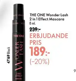 Oriflame The One wonder lash 2 in 1 effect mascara erbjuda