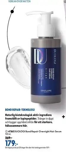 Oriflame Duologi bond repair overnight hair serum erbjuda