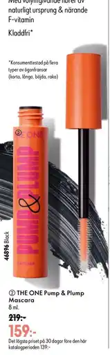 Oriflame The one pump & plump mascara erbjuda