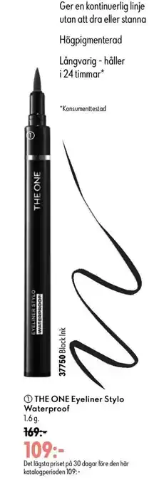 The one eyeliner stylo waterproof
