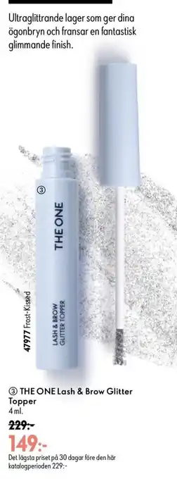 Oriflame The One lash & brow glitter topper erbjuda