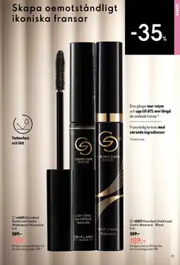 Oriflame Giordani Gold Lash Iconic Mascara erbjuda