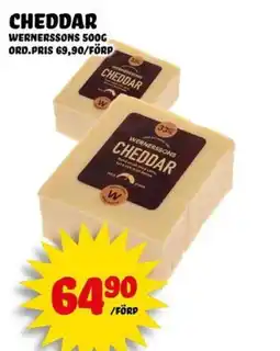 Nelins Wernerssons cheddar erbjuda