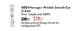 Oriflame Novage+ Wrinkle Smooth Eye Cream erbjuda