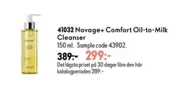 Oriflame Novage+ Comfort Oil-to-Milk Cleanser erbjuda