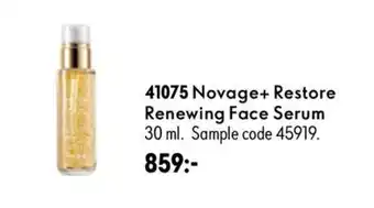 Oriflame Novage+ Restore Renewing Face Serum erbjuda