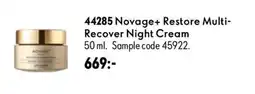 Oriflame Novage+ Restore Multi-Recover Night Cream erbjuda