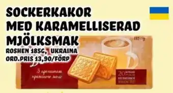 Nelins Roshen sockerkakor med karamelliserad mjölksmak erbjuda
