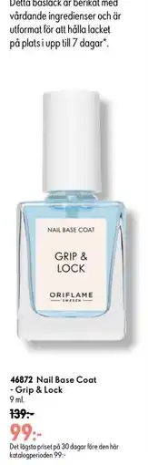 Oriflame Oriflame Nail Base Coat - Grip & Lock erbjuda