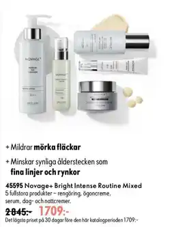 Oriflame Novage+ Bright Intense Routine Mixed erbjuda