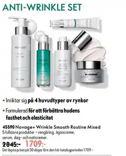 Oriflame Novage+ Wrinkle Smooth Routine Mixed erbjuda