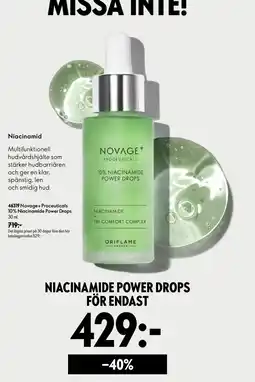 Oriflame Novage Niacinamide Power Drops erbjuda