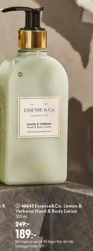 Oriflame Essense&Co. Lemon & Verbena Hand & Body Lotion erbjuda