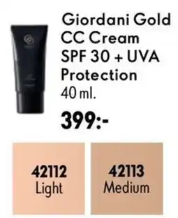 Oriflame Giordani Gold CC Cream SPF 30 + UVA Protection erbjuda
